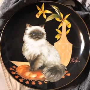 Artist Cat Plate with stand